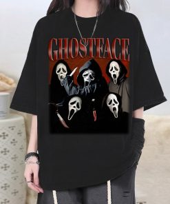 Ghostface Retro T-Shirt, Ghostface Unisex Sweater, Ghostface Hoodie, Ghostface Tee, Movie Sweater, Movie Sweatshirt