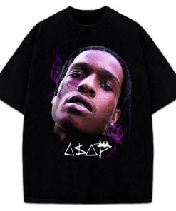 ASAP Rocky ASAP Yams Tribute Rap Purple Custom Graphic T-Shirt