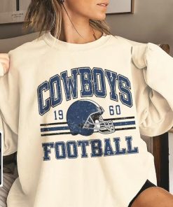 Vintage Cowboys Football Sweatshirt, Shirt Retro Style 90s Vintage Unisex Crewneck, Graphic Tee Gift For Football Fan