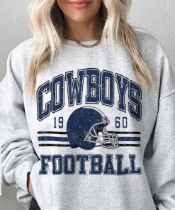 Vintage Cowboys Football Sweatshirt, Shirt Retro Style 90s Vintage Unisex Crewneck, Graphic Tee Gift For Football Fan