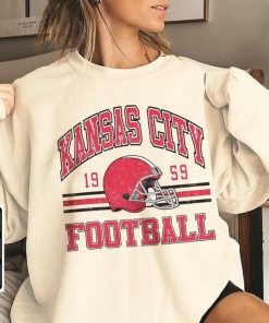 Vintage Kansas City Football Sweatshirt, Shirt Retro Style 90s Vintage Unisex Crewneck