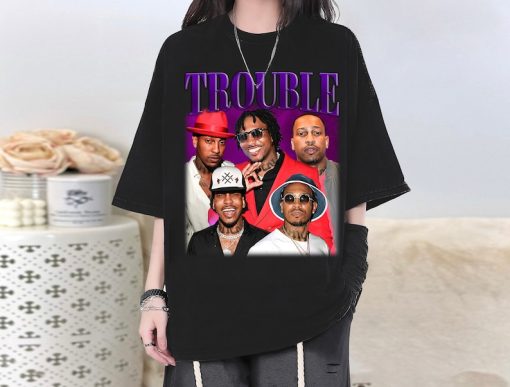 Trouble Vintage T-Shirt, Trouble Tee, Trouble Hoodie, Trouble Sweater, Spooky Sweatshirt, Short Sleeve T-Shirt