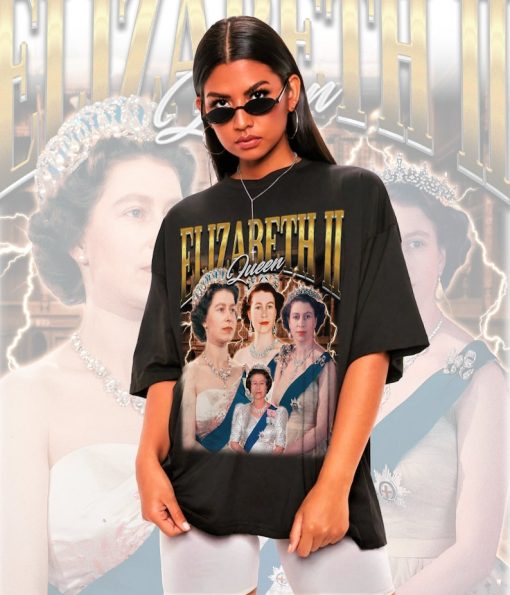 Retro Queen Elizabeth II Shirt - Queen Elizabeth Tshirt,Queen Elizabeth T-shirt,Queen Elizabeth T shirt