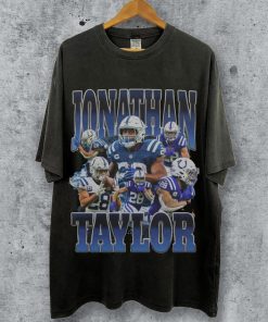 Vintage 90s Graphic Style Jonathan Taylor T-Shirt, Jonathan Taylor Shirt, Indianapolis Football Shirt