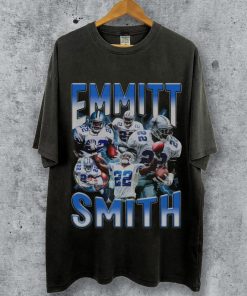 Vintage 90s Graphic Style Emmitt Smith T-Shirt, Emmitt Smith shirt, Vintage Oversized Sport Tee