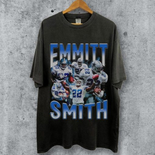 Vintage 90s Graphic Style Emmitt Smith T-Shirt, Emmitt Smith shirt, Vintage Oversized Sport Tee