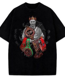 Canelo Alvarez Undisputed King Mexico Goat Saul Alvarez Boxing Vintage Style Graphic Design T-Shirt