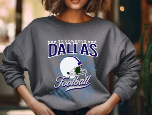 Vintage Dallas Sweatshirt, Dallas Football Crewneck, Retro Cowboys Sweater, Game Day Dallas Sweatshirt