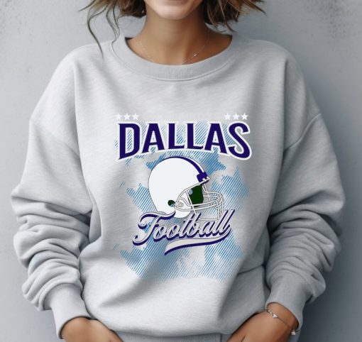 Vintage Dallas Sweatshirt, Dallas Football Crewneck, Retro Cowboys Sweater, Game Day Dallas Sweatshirt