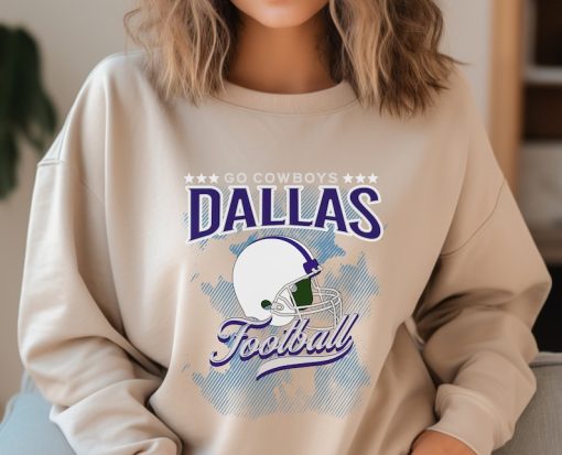 Vintage Dallas Sweatshirt, Dallas Football Crewneck, Retro Cowboys Sweater, Game Day Dallas Sweatshirt