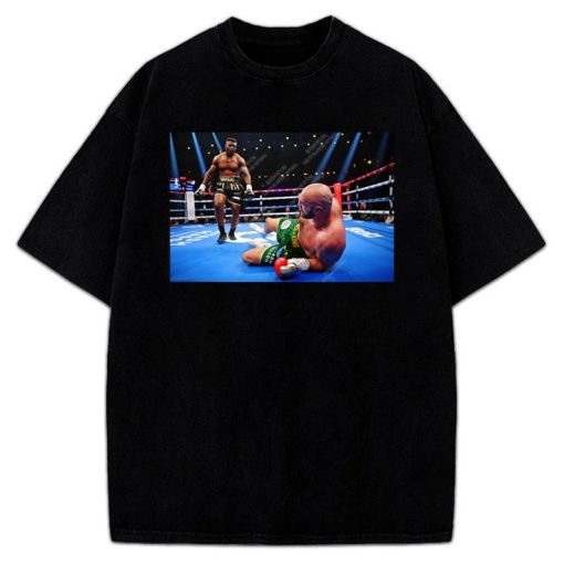 Francis Ngannou Knocks Down Tyson Fury Historical Boxing Moment T-Shirt