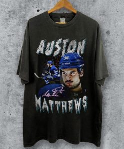 Vintage Auston Matthews Bootleg Style Shirt, Auston Matthews T-Shirt, 90s Ice Hockey Graphic Tee