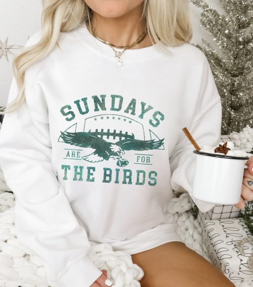 Philadelphia Football Sweatshirt, Vintage Philadelphia Shirt, Sundays are for the birds shirt, Bird Gang Sweater