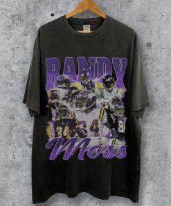 Vintage Style Randy Moss Shirt, Football shirt, Classic 90s Graphic Tee, Unisex, Vintage Bootleg, Gift, Retro