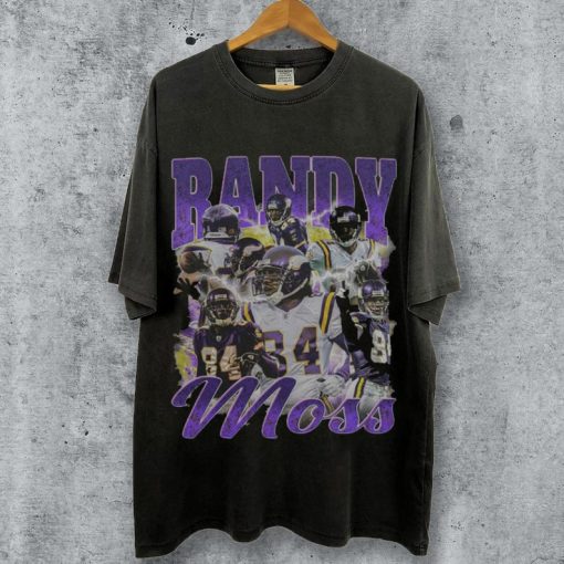 Vintage Style Randy Moss Shirt, Football shirt, Classic 90s Graphic Tee, Unisex, Vintage Bootleg, Gift, Retro