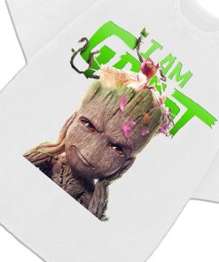 I Am Groot Funny Cute Graphic Design White Unisex T-Shirt