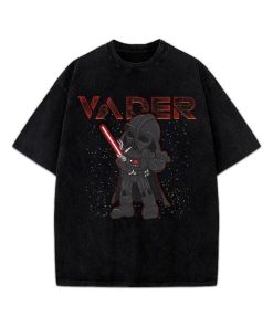 Darth Vader Lighting Up With Lightsaber Galactic High Star Wars T Shirt