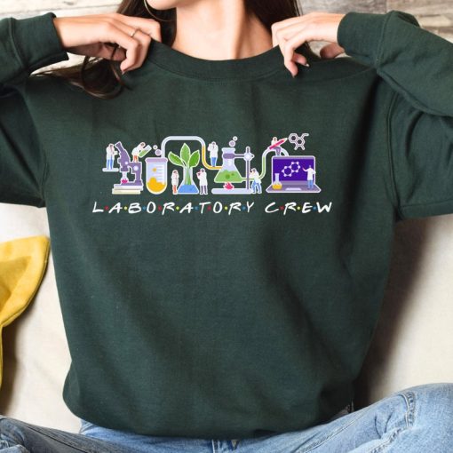 Laboratory Crew Sweatshirt Lab Tech Shirt Laboratory Scientist Shirts Chemistry Teacher Gift Sweater Science Lab Squad