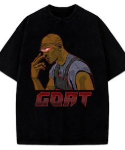 Michael Jordan Goat Death Stare Comic Last Dance Style Graphic 90's Bulls T-Shirt