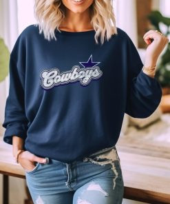 Vintage Cowboys Football Sweatshirt, Shirt Retro Style, Dallas Vintage Crewneck, Graphic Tee Gift For Football Fan