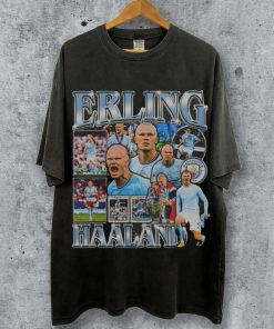 Erling Haaland T-Shirt, Retro Erling Haaland T-Shirt, Soccer shirt, Classic 90s Graphic Tee, Vintage Bootleg