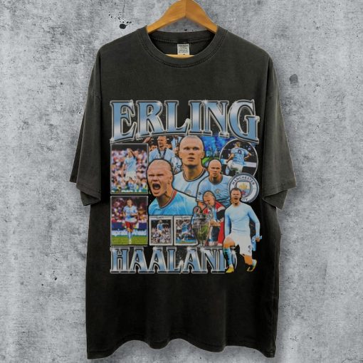 Erling Haaland T-Shirt, Retro Erling Haaland T-Shirt, Soccer shirt, Classic 90s Graphic Tee, Vintage Bootleg