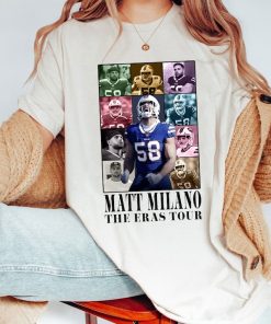 Matt Milano The Eras Tour Shirt, Vintage Matt Milano T-Shirt, America Football Sweatshirt, Gift For Football Fan