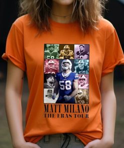 Matt Milano The Eras Tour Shirt, Vintage Matt Milano T-Shirt, America Football Sweatshirt, Gift For Football Fan