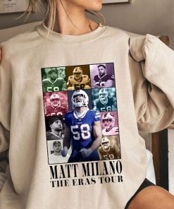 Matt Milano The Eras Tour Shirt, Vintage Matt Milano T-Shirt, America Football Sweatshirt, Gift For Football Fan