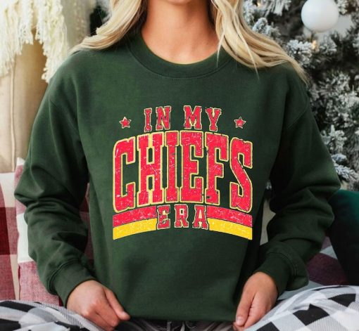 Vintage In My KC Chief Era Sweatshirt, Vintage Travis Kelce T-Shirt, America Football Sweatshirt, Football Fan Gift