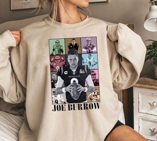 Joe Burrow Sweatshirt, Joe Burrow The Eras Tour Shirt,America Football Sweatshirt,Football Fan Gifts,Joe Burrow Fan