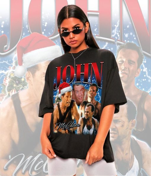 Retro John McClane Christmas Shirt -John McClane Tshirt,John McClane Sweater,John McClane Sweatshirt