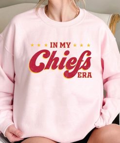 Vintage In My KC Chief Era Shirt, Vintage Travis Kelce T-Shirt, Kansas City Football Sweater, Womens Chiefs Sweatshirt