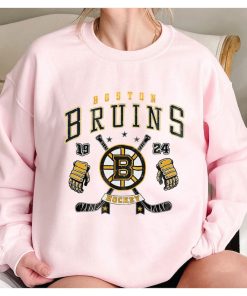 Vintage Boston Bruins Sweatshirt, Boston Bruins Hockey Shirt, Boston Hockey Tshirt, Boston Bruins Hockey College Tee