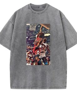 Michael Jordan Hard Foul 80's 90's Vintage Dunk Bad Boy Pistons T-Shirt