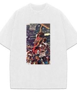 Michael Jordan Hard Foul 80's 90's Vintage Dunk Bad Boy Pistons T-Shirt