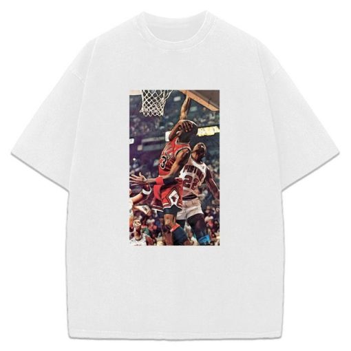 Michael Jordan Hard Foul 80's 90's Vintage Dunk Bad Boy Pistons T-Shirt