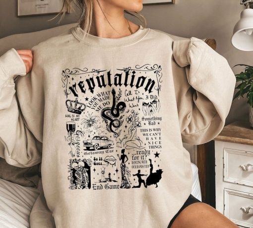 Reputation Tracklist Sweatshirt, Reputation Snake Shirt, Reputation Sweatshirt, Taylor Swift, Reputation Shirt