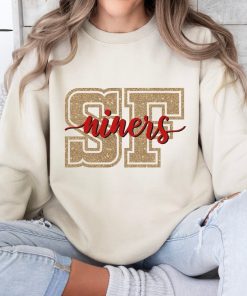 San Francisco Football Shirt, Vintage SF Shirt, SF Niners Sweatshirt, Niners Shirt, Game Day Shirt, Not real glitter