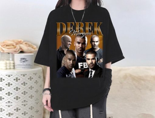 Unisex Derek Morgan T-Shirt, Derek Morgan Shirt, Derek Morgan Tee, Actor Derek Morgan Homage, College Shirt