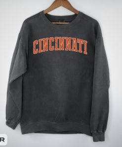 Vintage Style Cincinnati Football Sweatshirt, Cincinnati Football Sweater, Cincinnati Crewneck, Gift for Her Him Fan