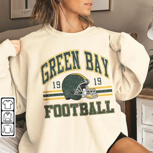 Green Bay Football Shirt, Shirt Retro Style 90s Vintage Unisex shirt, Graphic Tee Gift For Football Fan Sport