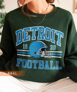 Detroit Football Shirt, Shirt Retro Style 90s Vintage Unisex shirt, Graphic Tee Gift For Football Fan Sport