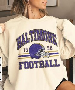 Baltimore Football Shirt, Shirt Retro Style 90s Vintage Unisex shirt, Graphic Tee Gift For Football Fan Sport