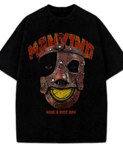 Mankind Mick Foley T-Shirt Have A Nice Day Wrestling Legend Graphic Streetwear Unisex Black Tee