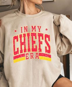 Vintage In My KC Chief Era Sweatshirt, Vintage Travis Kelce T-Shirt, America Football Sweatshirt, Football Fan Gift