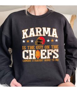 Karma Is The Guy On The Chief Sweatshirt, Taylor and Travis Shirt, Coming Straight Home To Me, Merry Swiftmas Gifts