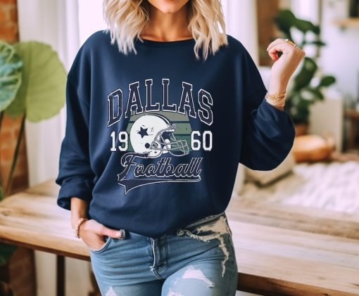 Dallas Football Sweatshirt, Dallas Football Crewneck, Dallas Shirt, Game Day Sweater