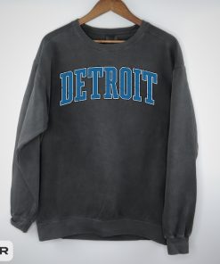 Detroit Lions Vintage Style Football Crewneck, Detroit Football Sweater, Detroit Sweatshirt, Gift for Fan Her Him