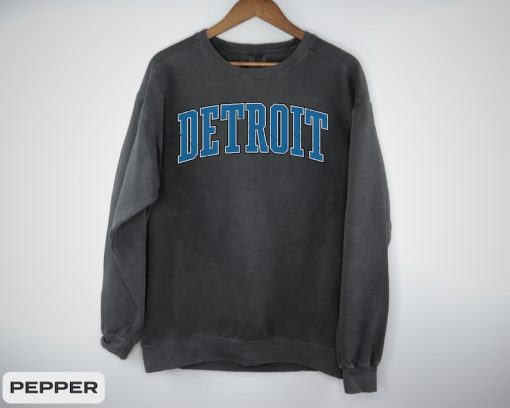 Detroit Lions Vintage Style Football Crewneck, Detroit Football Sweater, Detroit Sweatshirt, Gift for Fan Her Him